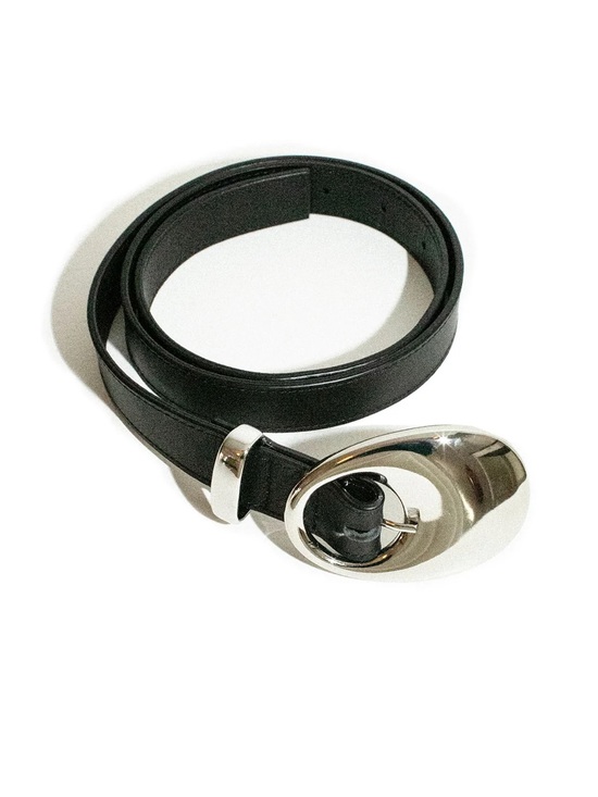 BEAUFILLE Accessories - Beaufille Black Porte Leather Belt, Small